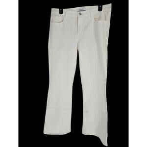 J Brand White Sallie Jeans Mid-Rise Boot Stretch Women's 32 New NWT